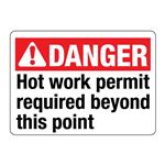 ANSI Hot Work Permit Required Beyond This Point